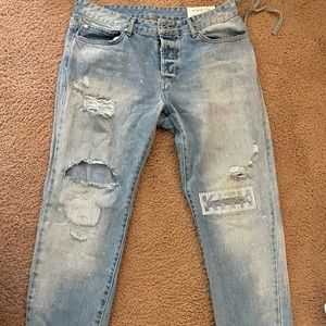 Kith Varick Destroyed Letter Jeans